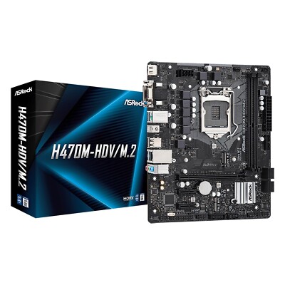 ASRock H470M-HDV / M.2 Mainboard 2x DDR4 LGA1200 Intel Core 10. Gen Motherboard