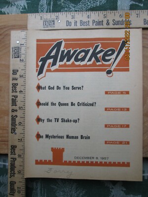 Awake! watchtower magazine dec 8 1957 | eBay