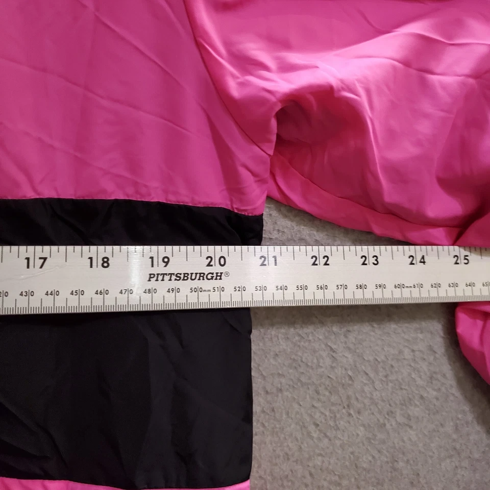 РОЗОВЫЙ Victoria's Secret женщин куртка XS Colorblock Anorak шерпа с капюшоном - Изображение 4 из 4