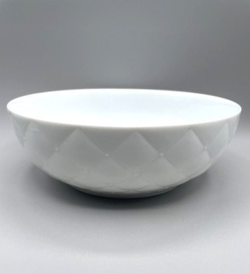 Mikasa Palladio White 8'' Round Vegetable Bowl 1981-84 Porcelain Vintage