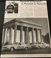 1962 Plymouth Fuel Economy Run In Plymouth Ma - Vintage Print Ad Wall Art
