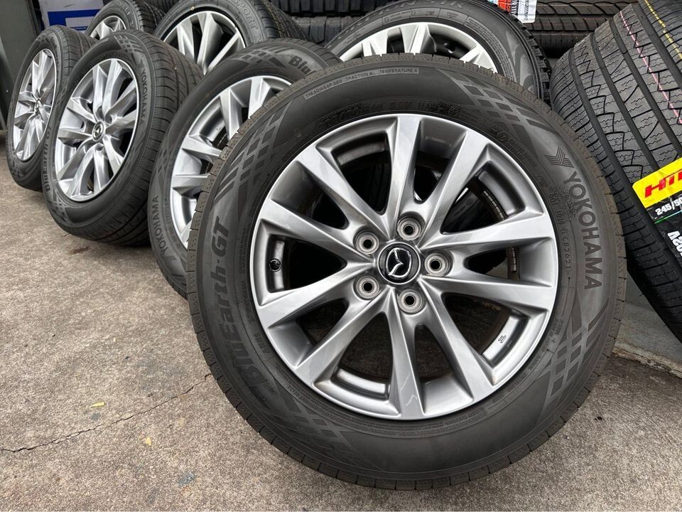 4X LIKE New Genuine Mazda 3 16” 2021 wheels and YOKOHAMA