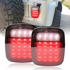 2x 16 Led Rear Tail Lights Brake Lamps Turn Stop Reverse For Jeep Wrangler Tj Cj