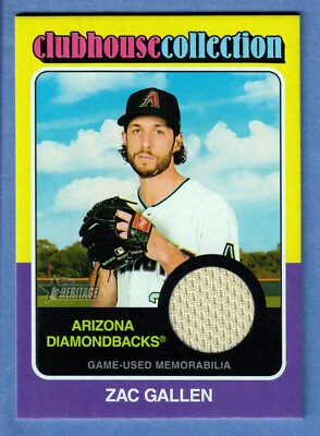 2024 Topps Heritage Zac Gallen Clubhouse Collection Relic