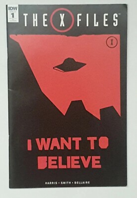 X-Files 1RI Variant Comic IDW 2016 Retailer Incentive Fox Mulder Dana Scully FBI