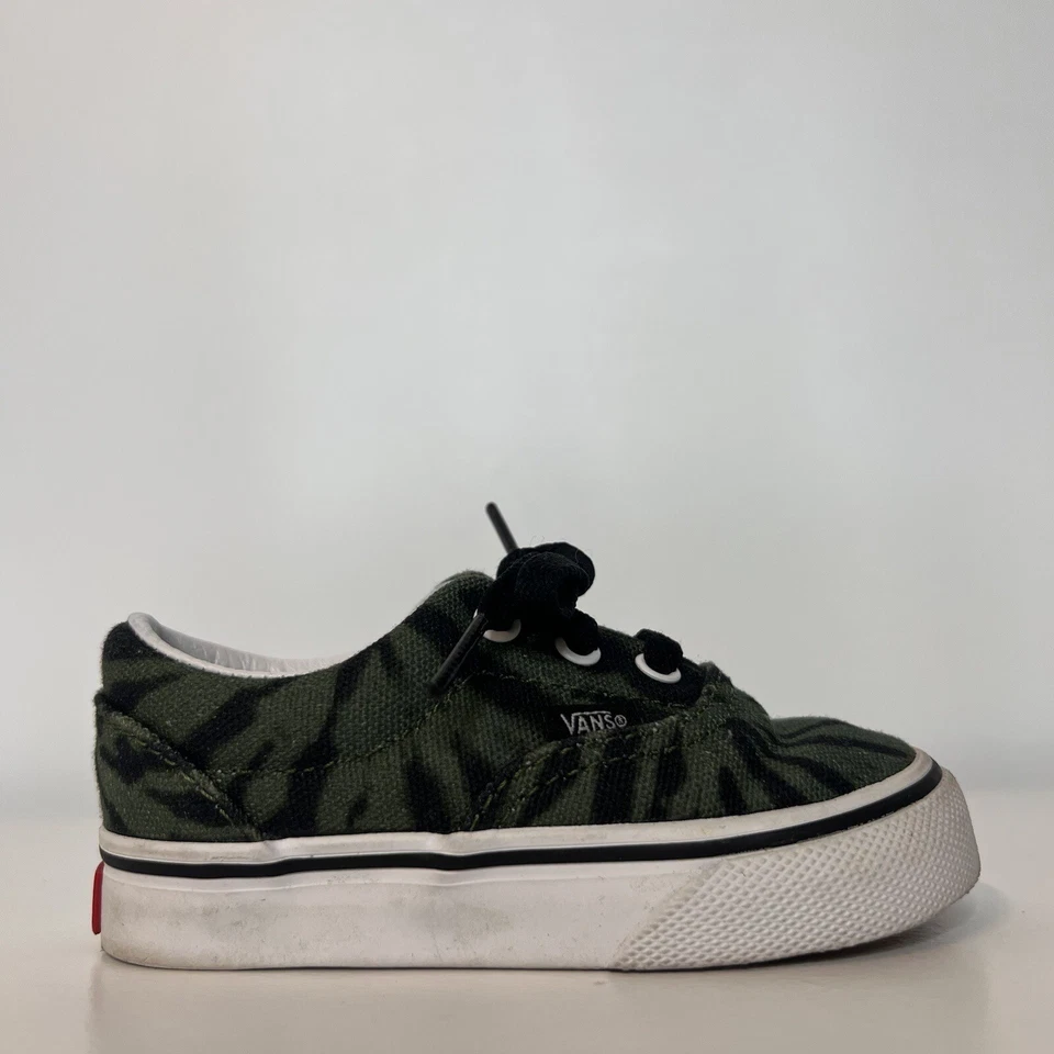 Vans Era Niño Pequeño Verde Skateboard Tenis Zapatos Auténticos Bebé Niños Talla 5 Foto 3 de 4