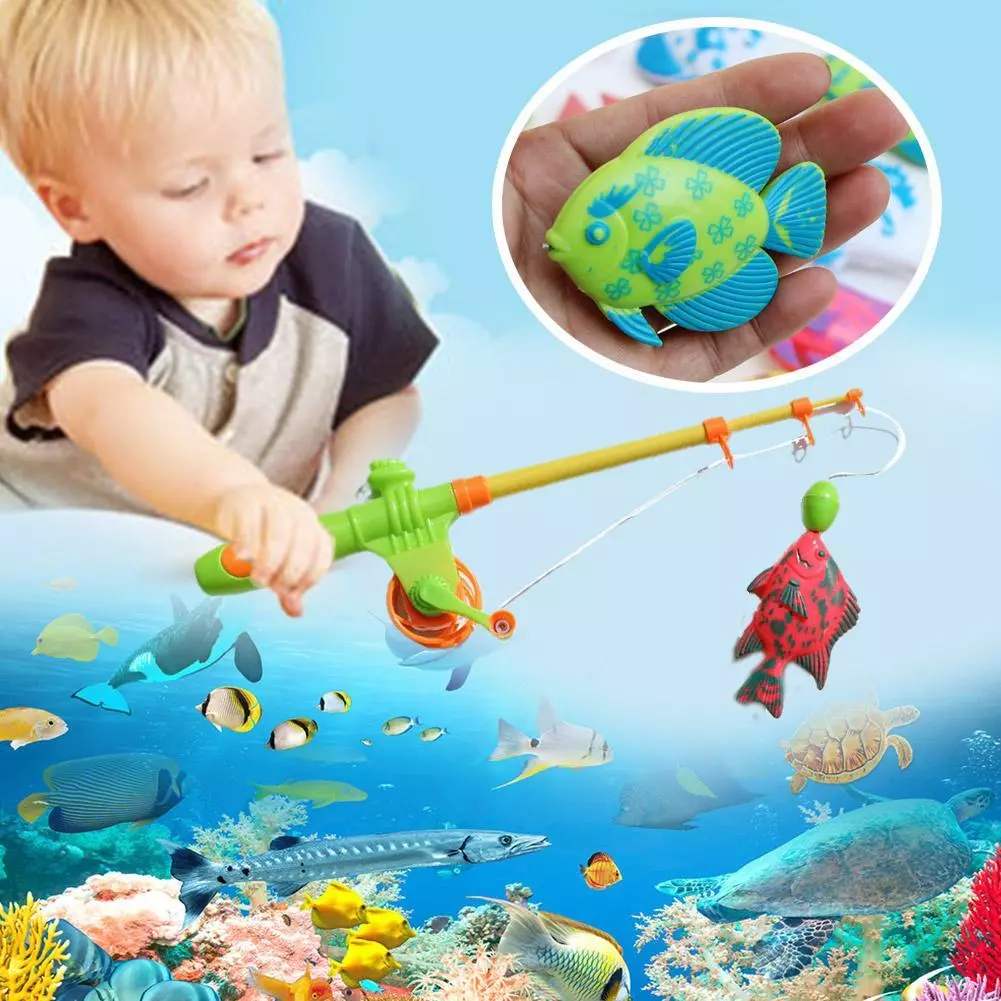 Child's magnetic 2024 fishing pole