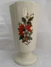 Poinsettia Vase Vintage Haeger