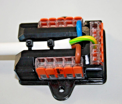 Verteilerdose, Verteilerblock für Wago 221,   5er Stromverteiler,  ä