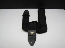 Ernie Ball Polypro 2" Black Leather End Guitar Strap