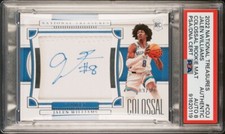 Jalen Williams Colossal National Treasures RC PSA DNA RPA Signed Auto Grade 8