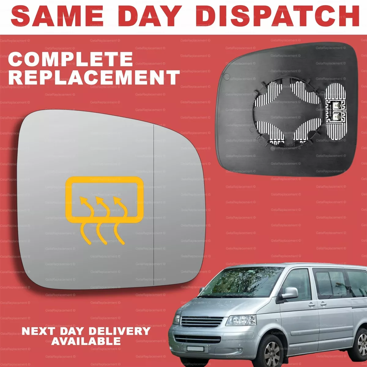 Vw transporter wing mirror replacement discount