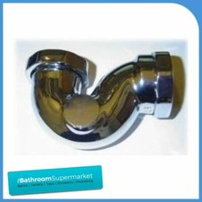 Luxury Chrome Bath P Trap Exposed Shallow Standard Size 