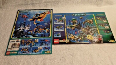 Lego 1996 Aquanauts/Aquasharks Themed & 1998 Aquanauts/Sting Rays