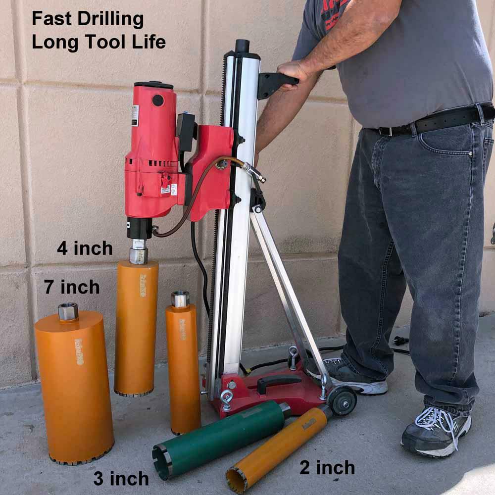 Archer USA 12 in. Diamond Turbo Core Drill Bit for Concrete Drilling
