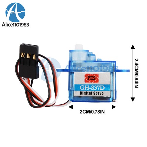 Tiny Micro digital Servo 3.7g For RC Airplane Helicopter Drone Boat For Arduino - Picture 4 of 13