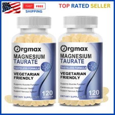 2x Magnesium Taurate Capsules  for Sleep and Cardiovascular Health Supplement