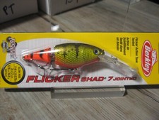 Berkley 3" Flicker Shad 7 Jointed Fish Lure 1/3 Oz Slow Rise Firetail Hot Perch