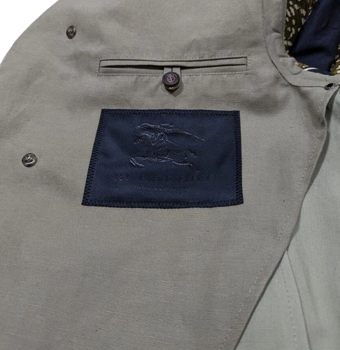 NWOT Burberry Prorsum Mens Cotton Linen Slim Fit Mac Trench Coat UK 40 RRP £2280 - Picture 8 of 9