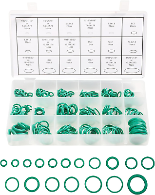 #ad 270 Pieces Seal Gasket WasherO Ring Assortment Set KitCar Air Conditioning AC $7.95