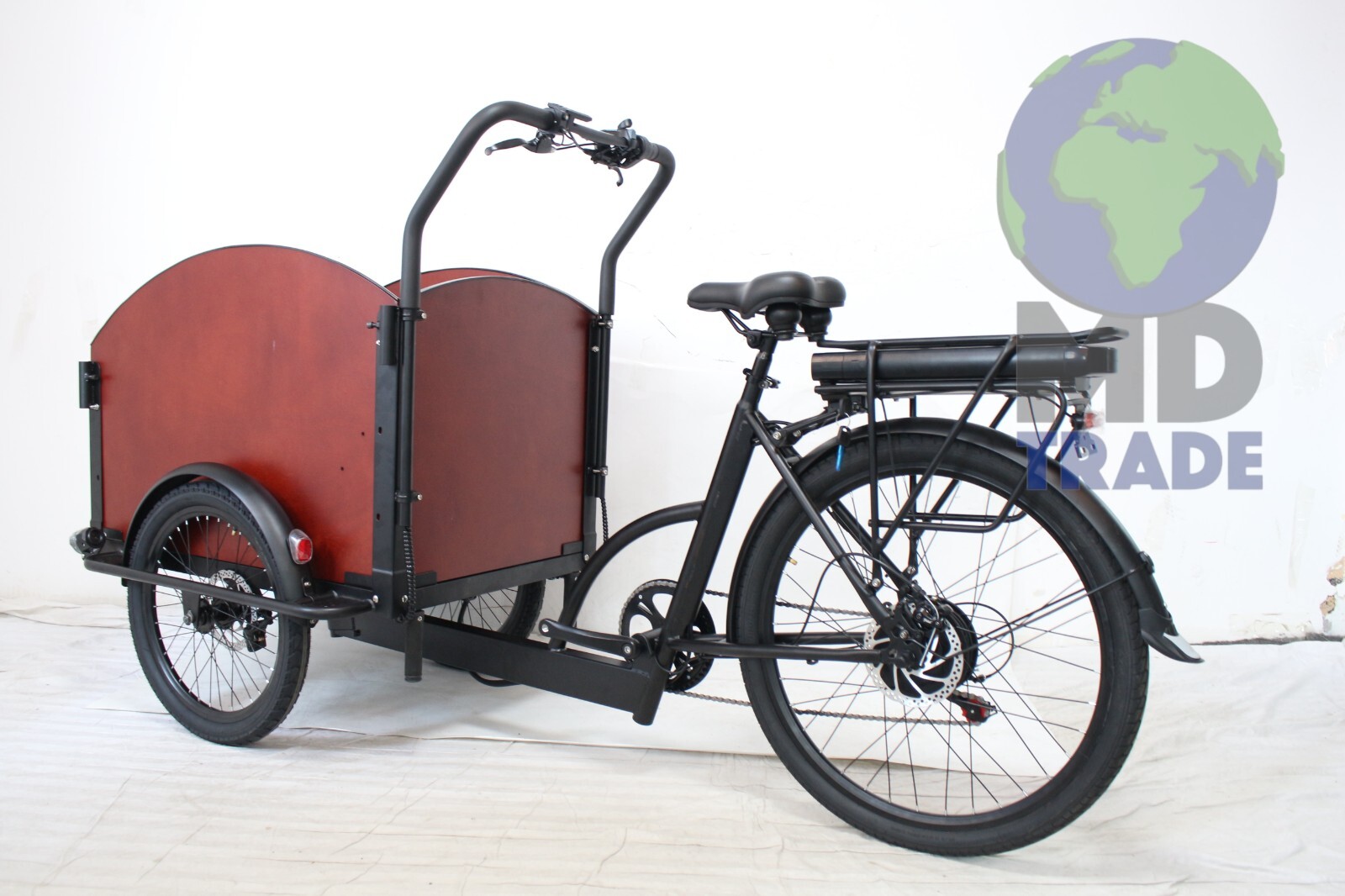 E Lastenfahrrad EBike Lastenrad elektrisches Lastenfahrrad 26 Zoll Regenverdeck