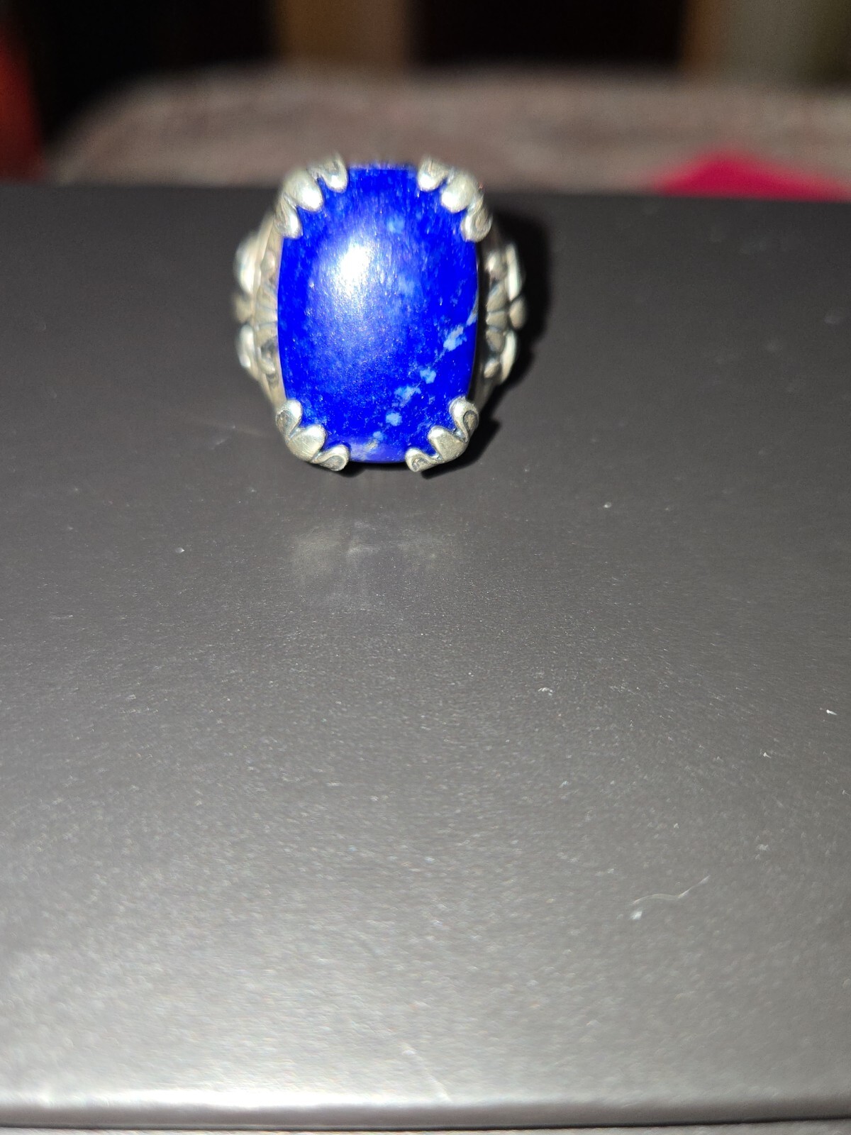 beauriful chunky Silpada Lapis Statement Ring - image 1