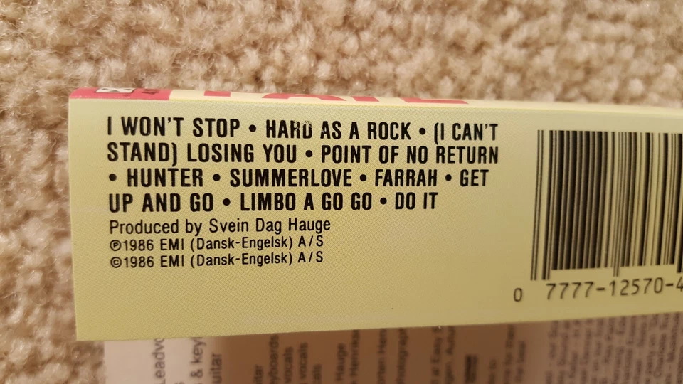 Vintage 1985 Cassette Tape Fate A Matter Of Attitude Capitol Records Foto 3 de 4