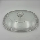 Pyrex Lid DC-1  1/2-C Corningware Clear Glass Oval Replacement Lid #37 Excellent
