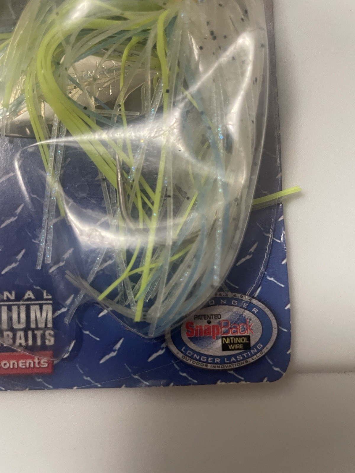 Original Terminator T-1 Titanium Double Willow Spinnerbait 1 Ounce Blue Fox. - Image 4