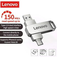 Lenovo 512GB USB Flash Drive Type-C Dual Interface Metal High Speed U Disk