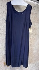 Navy Blue Dress 1990s Size 2XL