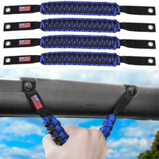 E-cowlboy Roll Bar Grab Handles Paracord Grip Handle for Ford Bronco 2021 2022