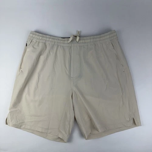 New Mens Bad Birdie Active Beige Solid Lightweight Golf Shorts Size XLarge NWT