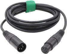 XLR 4Pin Camera Recorder Mixer Power Supply Extension Cable 3M for Block Battery