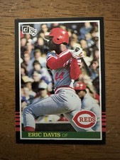 Eric Davis Rookie 1985 Donruss Baseball Card Rookie. rookie card picture