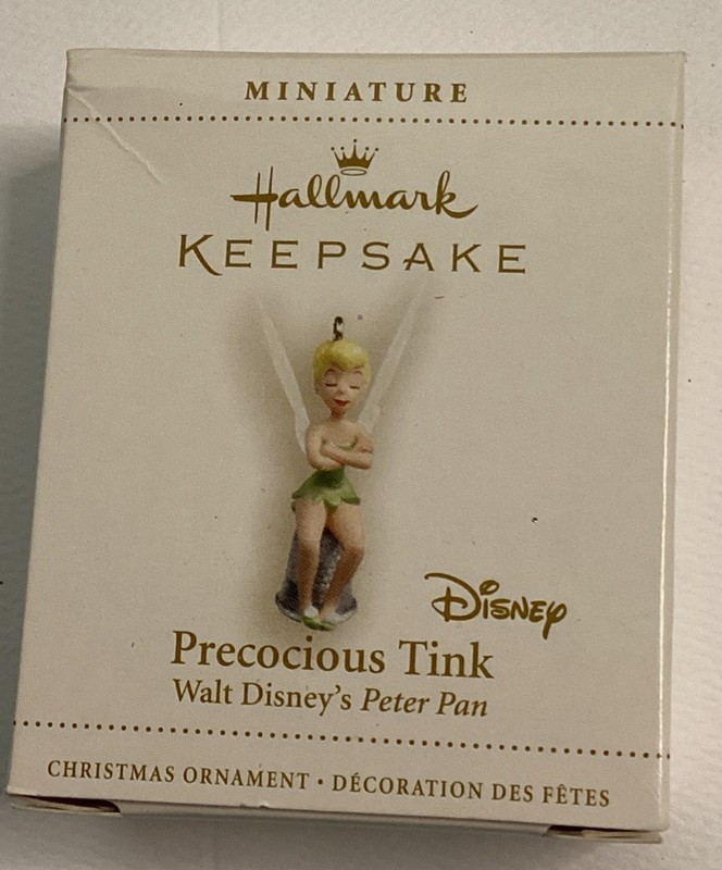 Hallmark Precocious Tink Disney Tinker Bell Peter Pan 2006 Ornament Miniature