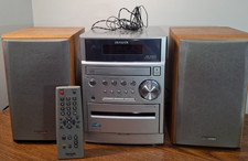 Aiwa XR-EM50 Micro Hi-Fi Component System CD/Cassette/Radio - Wood Grain Speaker