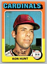 1975 Topps Baseball #610 Ron Hunt Cardinals