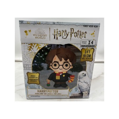 Harry Potter Airblown Inflatable 3ft Tall LED Lighted Holiday Decor Gemmy 22CM81