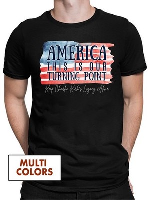 Charlie Kirk This Is The Turning Point Shirt America First Patriotic T-shirt