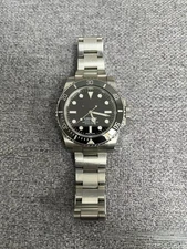 DIY SET for  No Date SUB R 3135 watch case + dial + hands + Strap sapphire 40mm