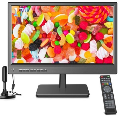 Portable 17'' TV with Multiple Connectivity Options