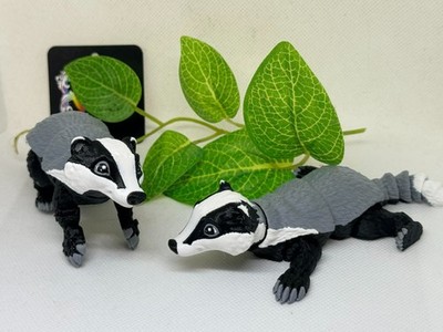 Articulated Badger   3D Printed Collectible