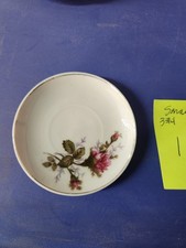 Vintage 1950s Small Plate 3.75" From Moss Rose Ceramic Childrens Tea Set