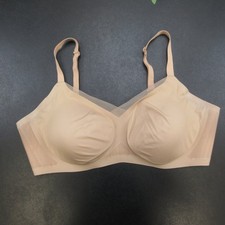 HONEYLOVE Women's Nude XL 38D/DD E Seamless Wireless Mesh Bra