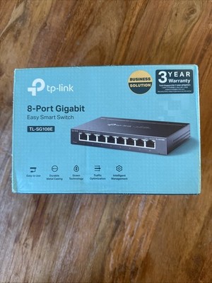 TP-LINK TL-SG108E 8 Ports Unmanaged Gigabit Ethernet Easy Smart Switch
