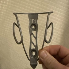 CNC 3D printed King Cage Style Titanium Bottle Cage- WoW- 34g