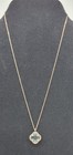 Vintage Marked 925 Italy Gold Over Silver Blue Crystal Necklace — photo 3