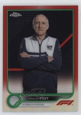 2022 Topps Chrome Formula 1 F1 Crew Team Red & Green Refractor Franz Tost 15wb