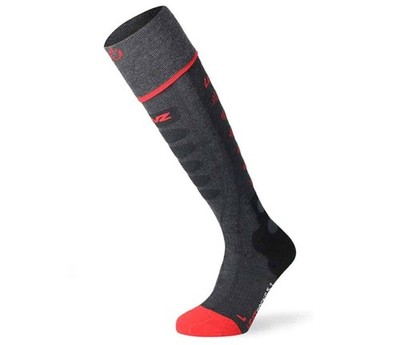 Lenz Toe Cap 5.1 Heated Ski Socks - 2025 - Small / Black/Red